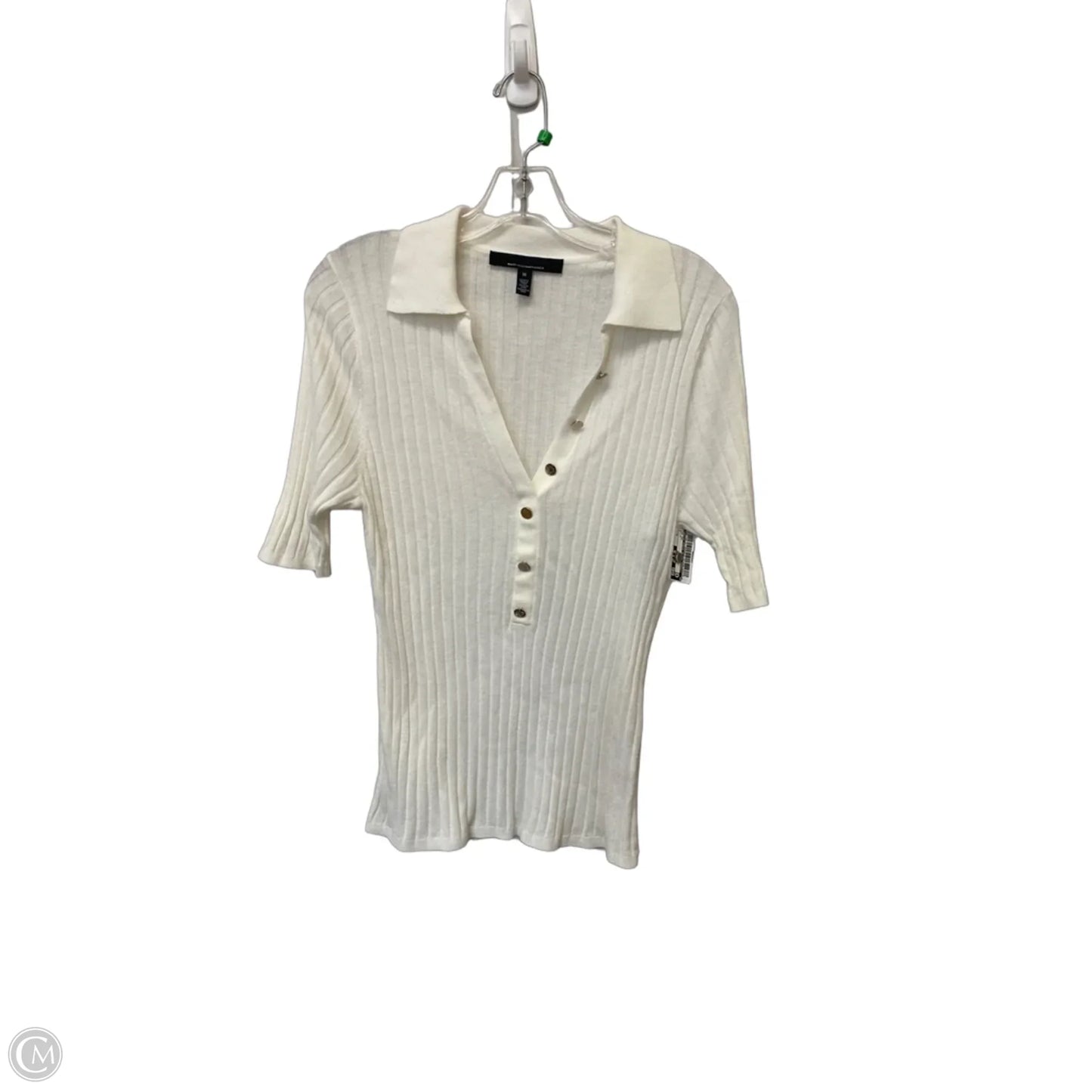 Top Short Sleeve By White House Black Market In White, Size: M