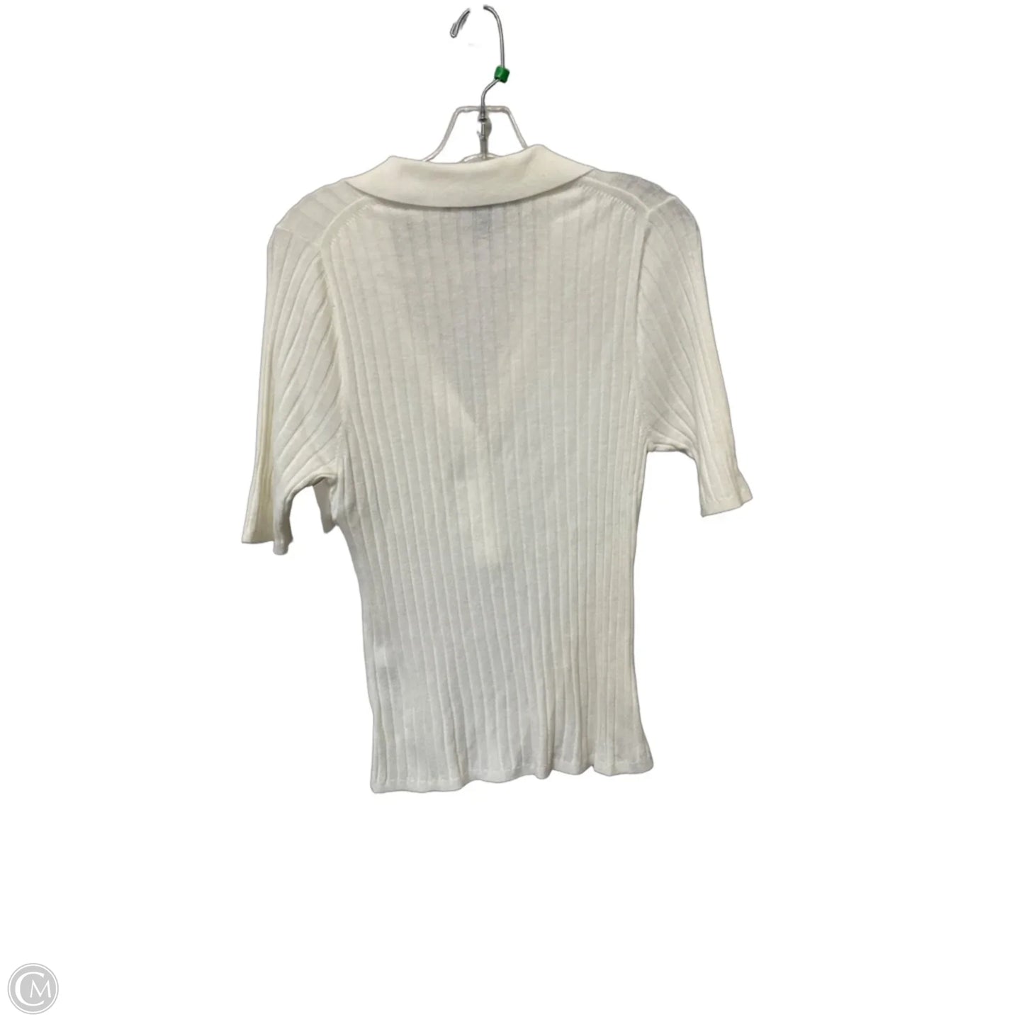 Top Short Sleeve By White House Black Market In White, Size: M