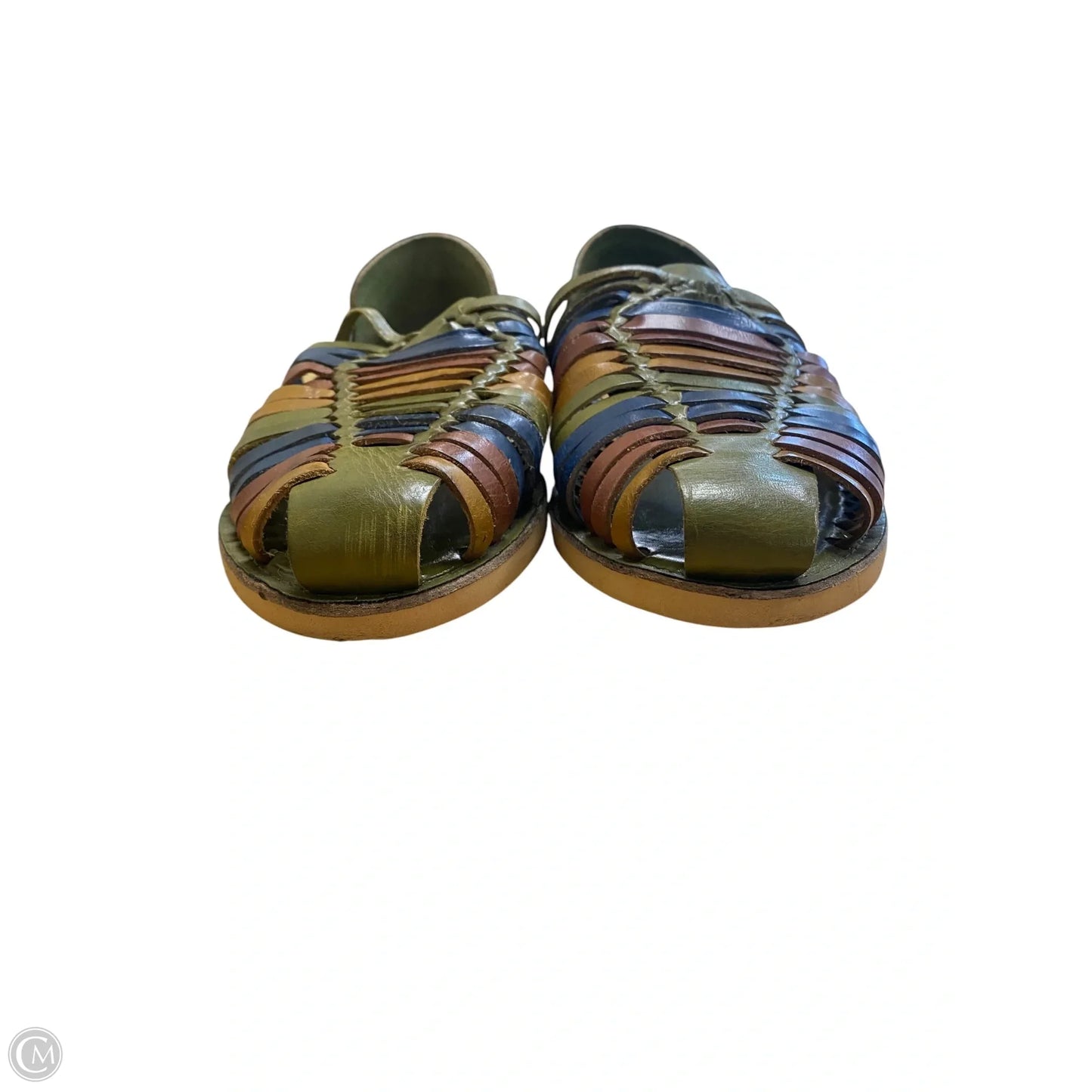 Shoes Flats By Clothes Mentor In Green, Size: 8