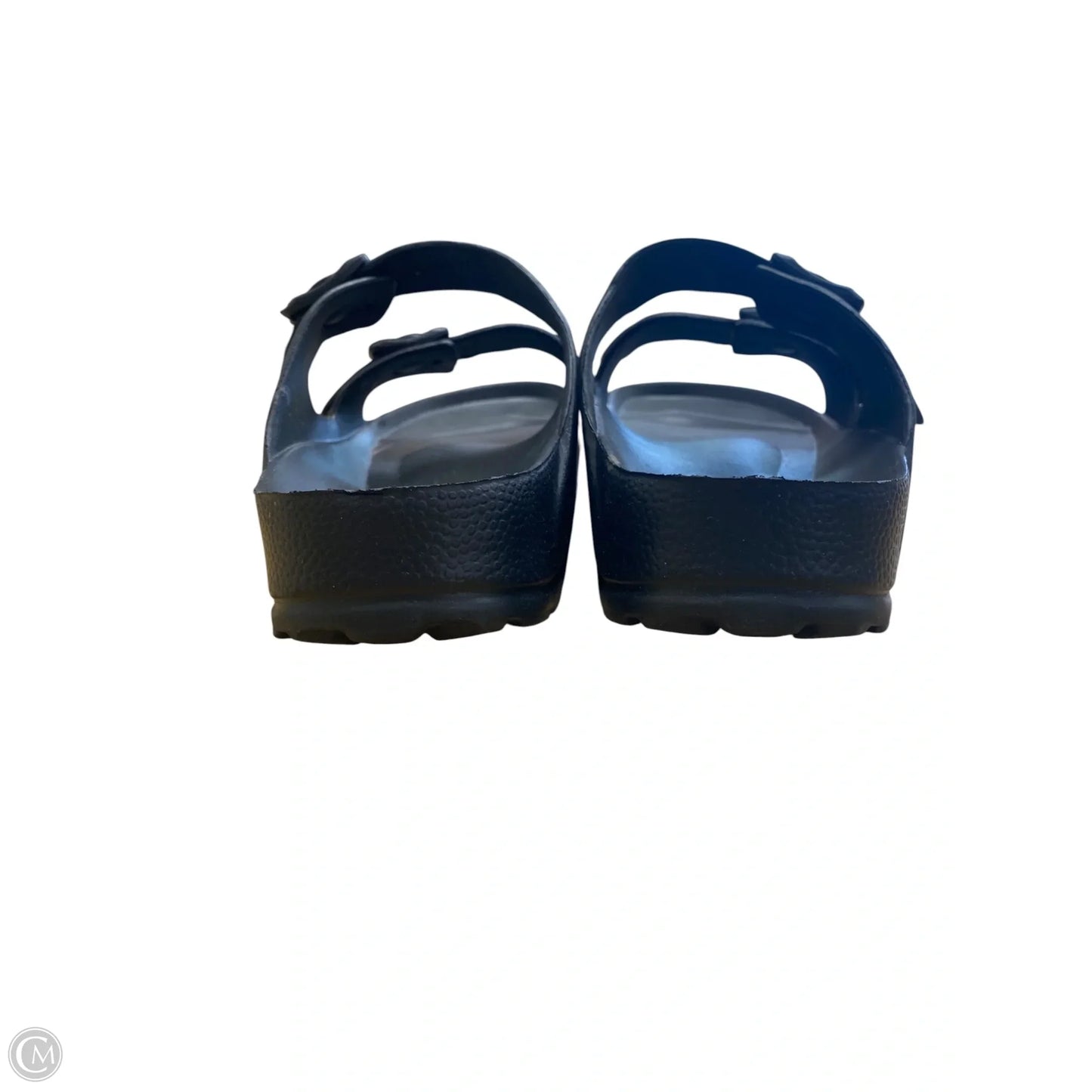 Sandals Flats By So In Black, Size: 9