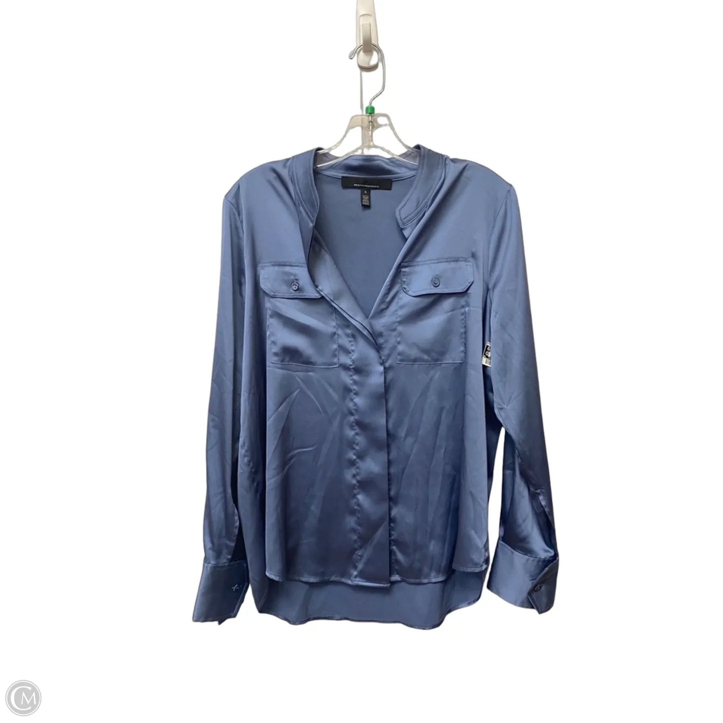 Top Long Sleeve By White House Black Market In Blue, Size: S