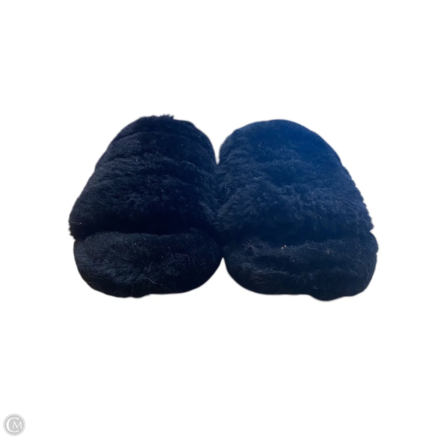 Slippers Designer By Ugg In Black, Size: 6