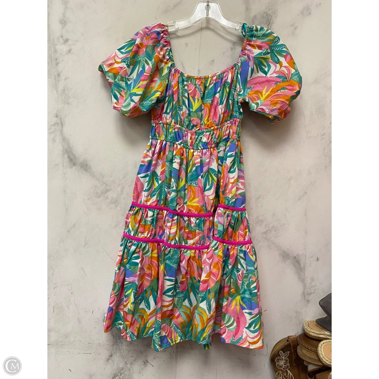 Dress Casual Short By She + Sky In Floral Print, Size: S