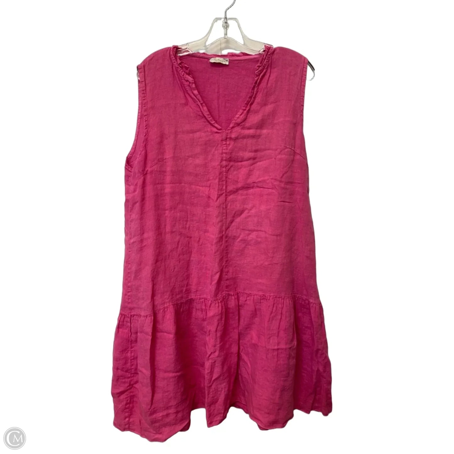 Dress Casual Midi By Clothes Mentor In Pink, Size: L