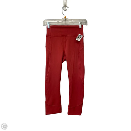 Athletic Leggings By Lululemon In Pink, Size: 4
