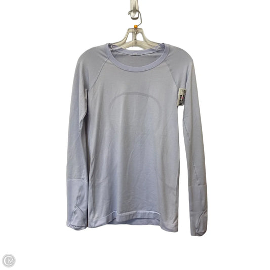Athletic Top Long Sleeve Crewneck By Lululemon In Purple, Size: 6
