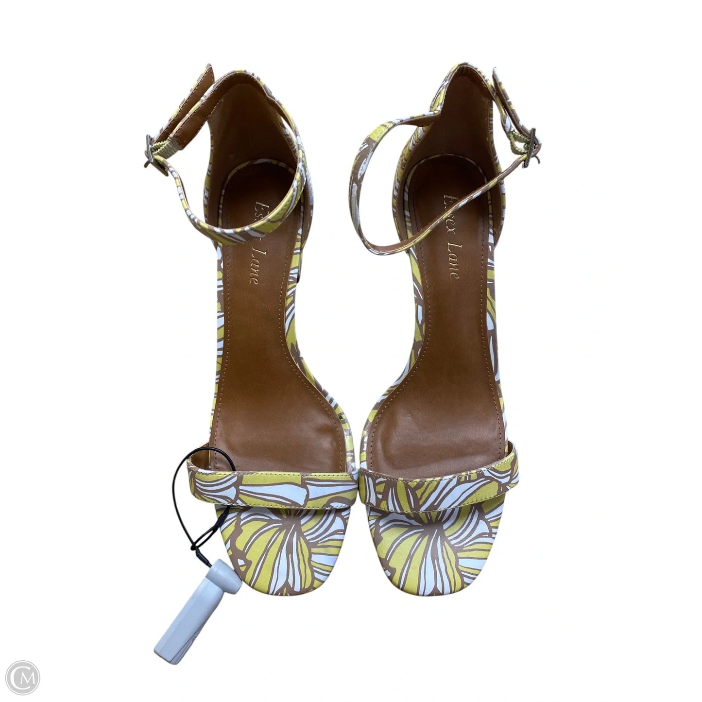 Sandals Heels Block By Clothes Mentor In Floral Print, Size: 8.5