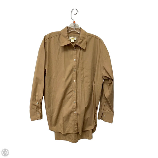 Top Long Sleeve By Maeve In Tortoise Shell Print, Size: S