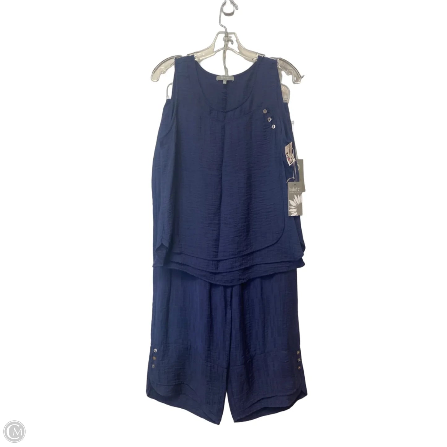 Pants Set 2pc By Habitat In Blue, Size: S