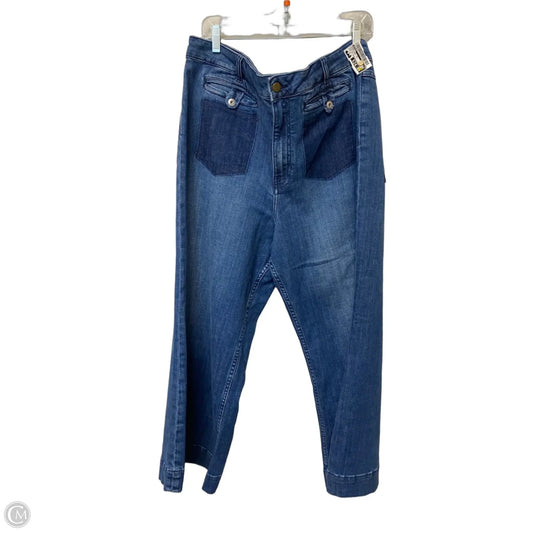 Jeans Wide Leg By Pilcro In Blue Denim, Size: 18