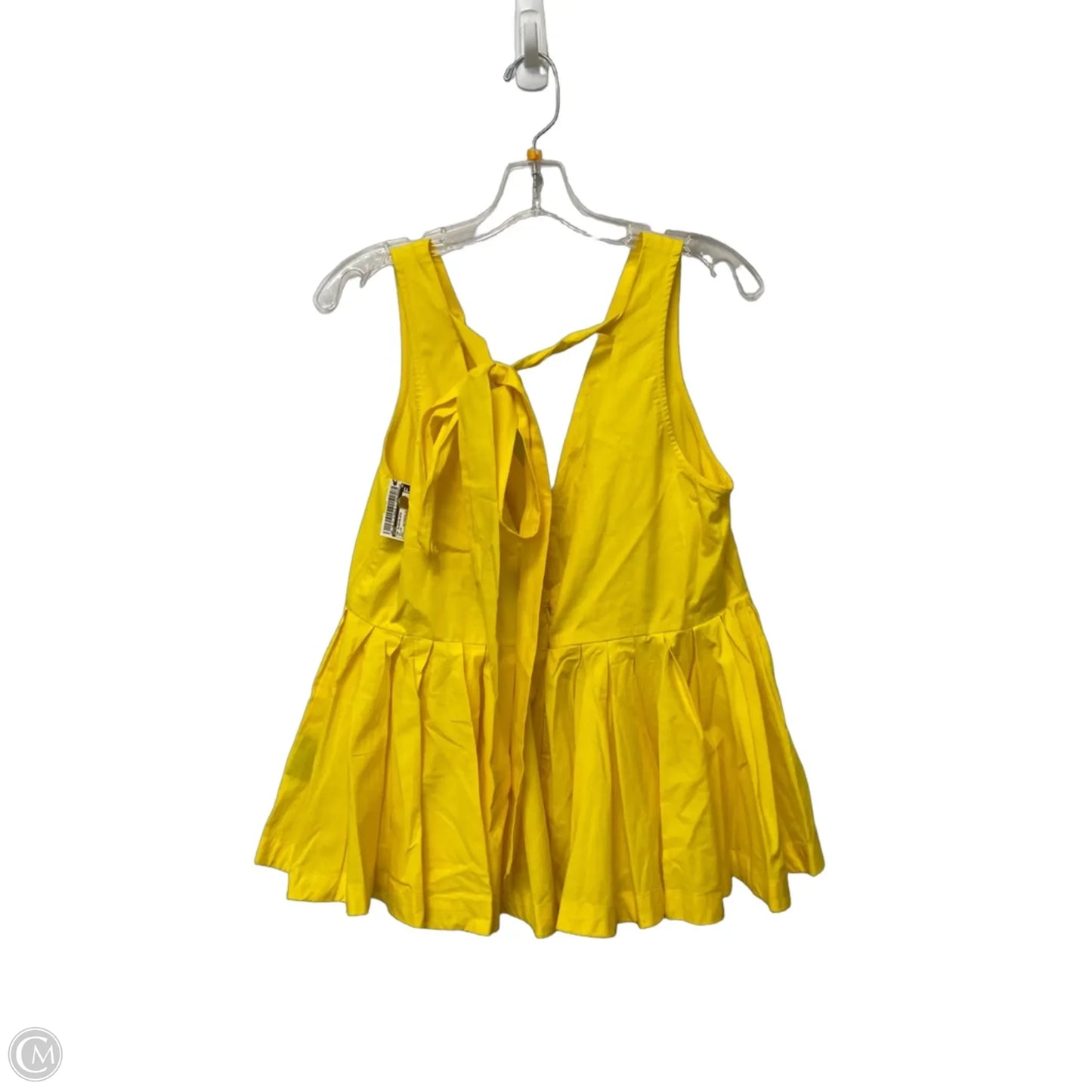 Top Sleeveless By Atsu In Yellow, Size: M
