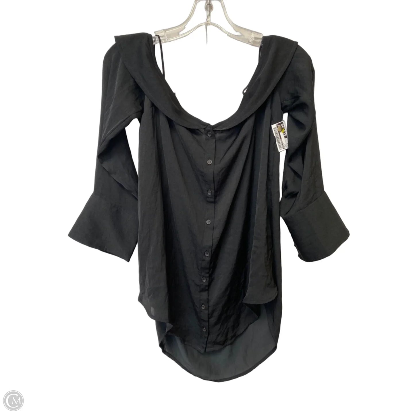 Top Long Sleeve By Free People In Black, Size: S