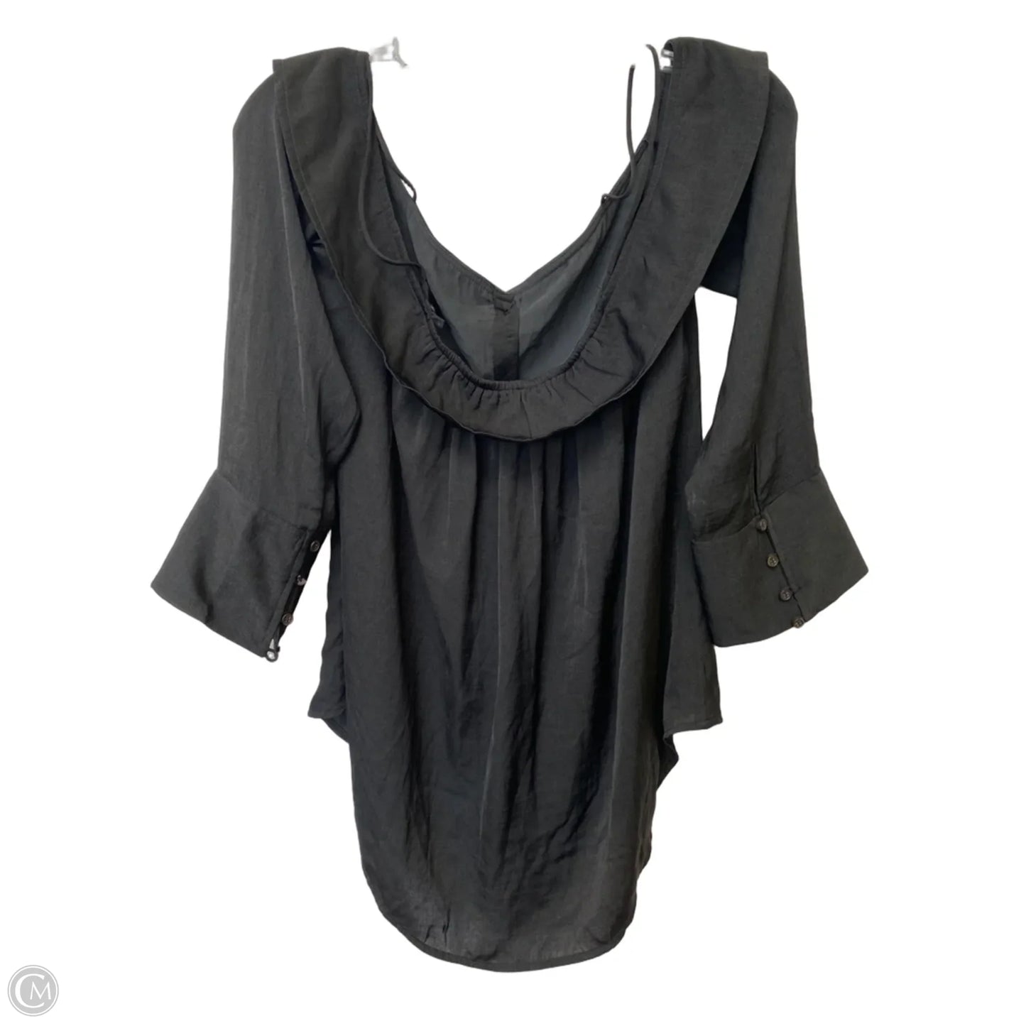 Top Long Sleeve By Free People In Black, Size: S