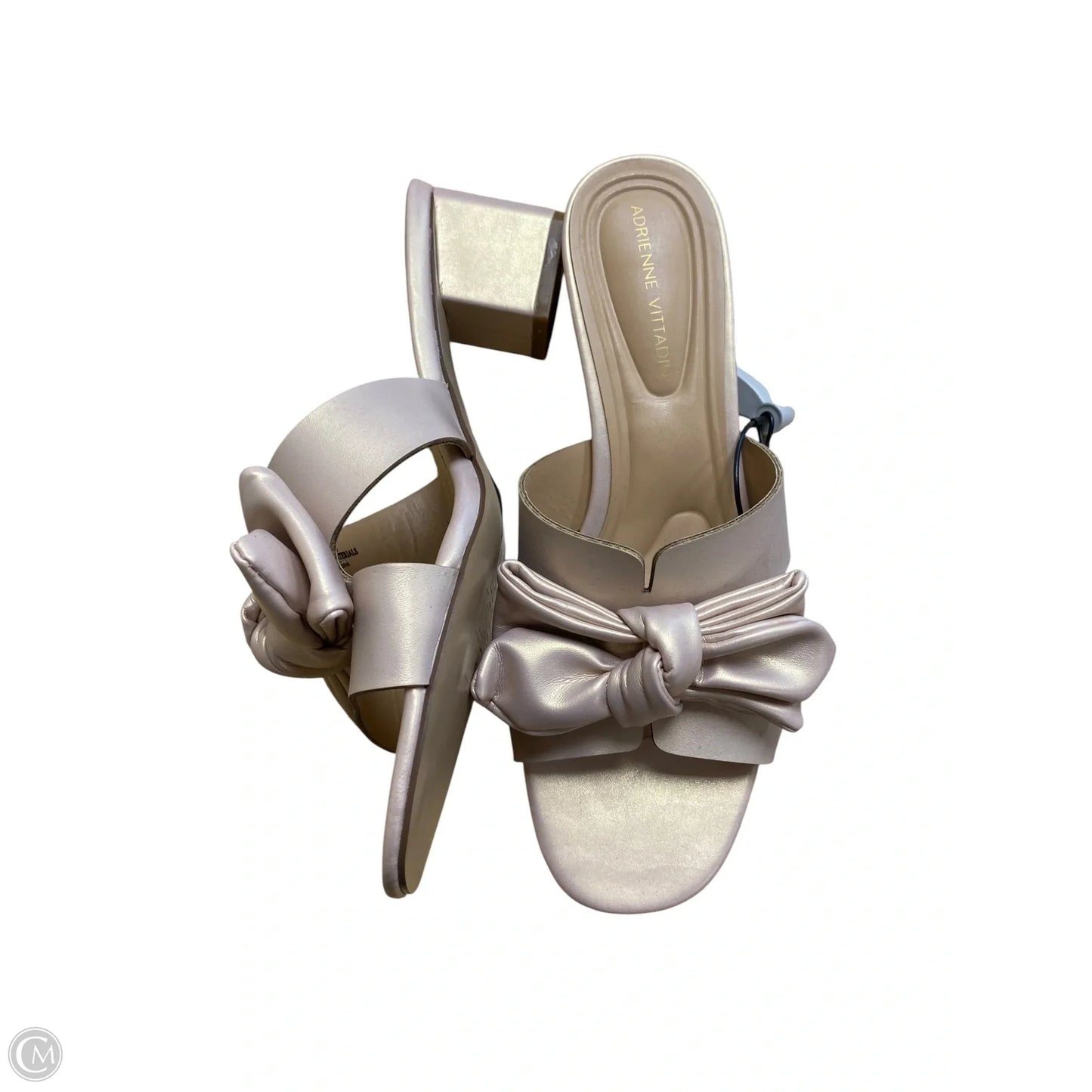 Sandals Heels Block By Adrienne Vittadini In Pink, Size: 9