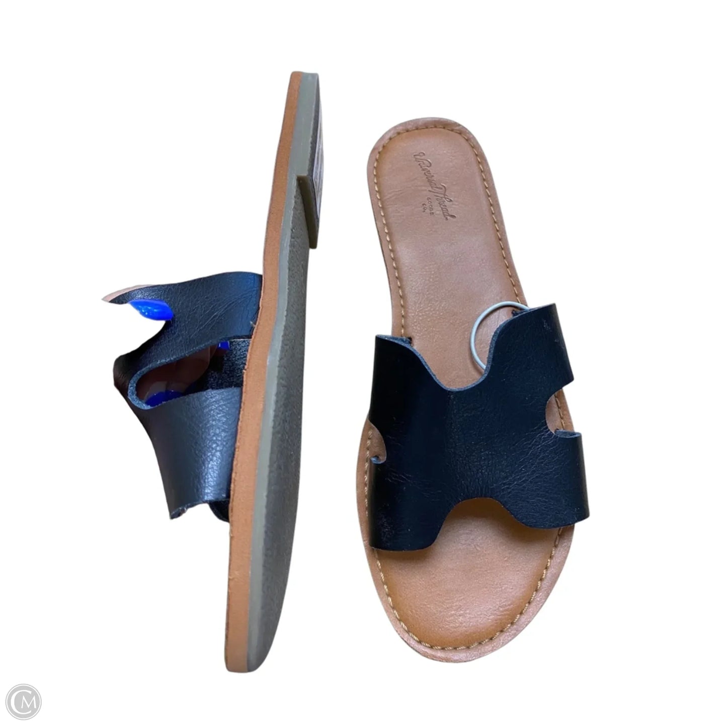 Sandals Flip Flops By Universal Thread In Black, Size: 8
