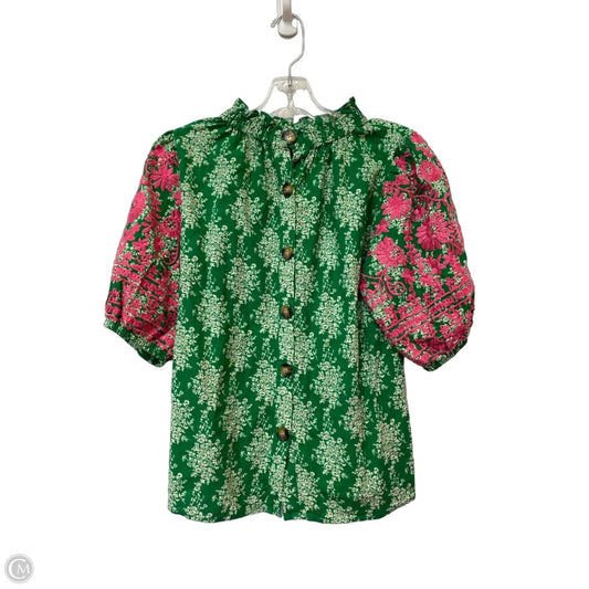 Top Short Sleeve By Clothes Mentor In Green, Size: S