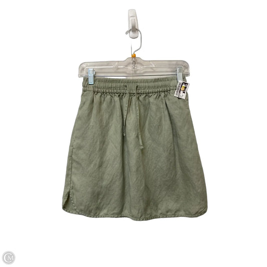 Skirt Mini & Short By Madewell In Green, Size: Xxs
