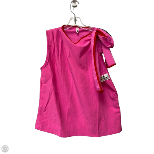 Top Sleeveless By Glam In Pink, Size: L