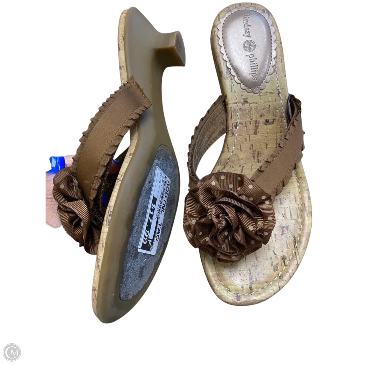 Shoes Heels Kitten By Lindsay Phillips In Brown, Size: 7