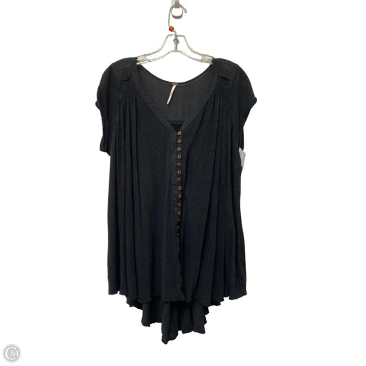 Top Short Sleeve By Free People In Black, Size: S