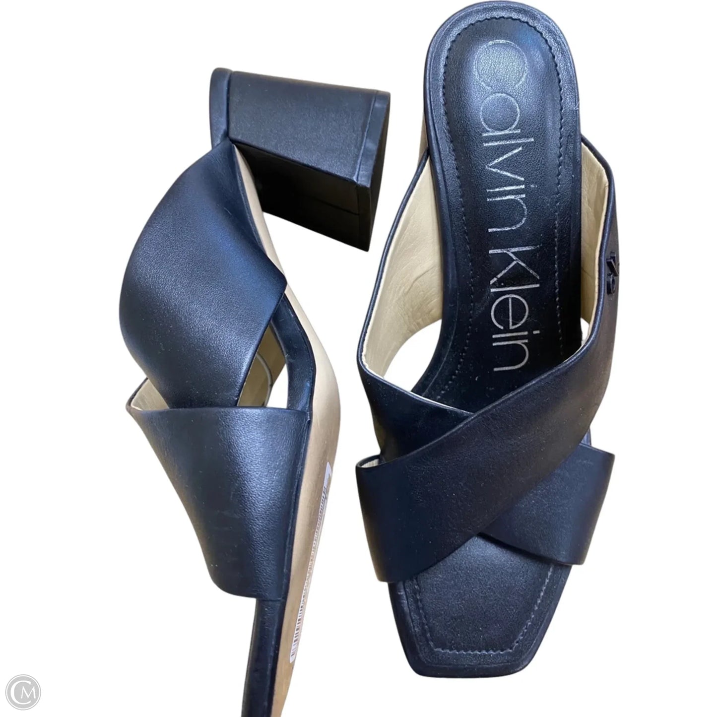 Shoes Heels Block By Calvin Klein In Black, Size: 8