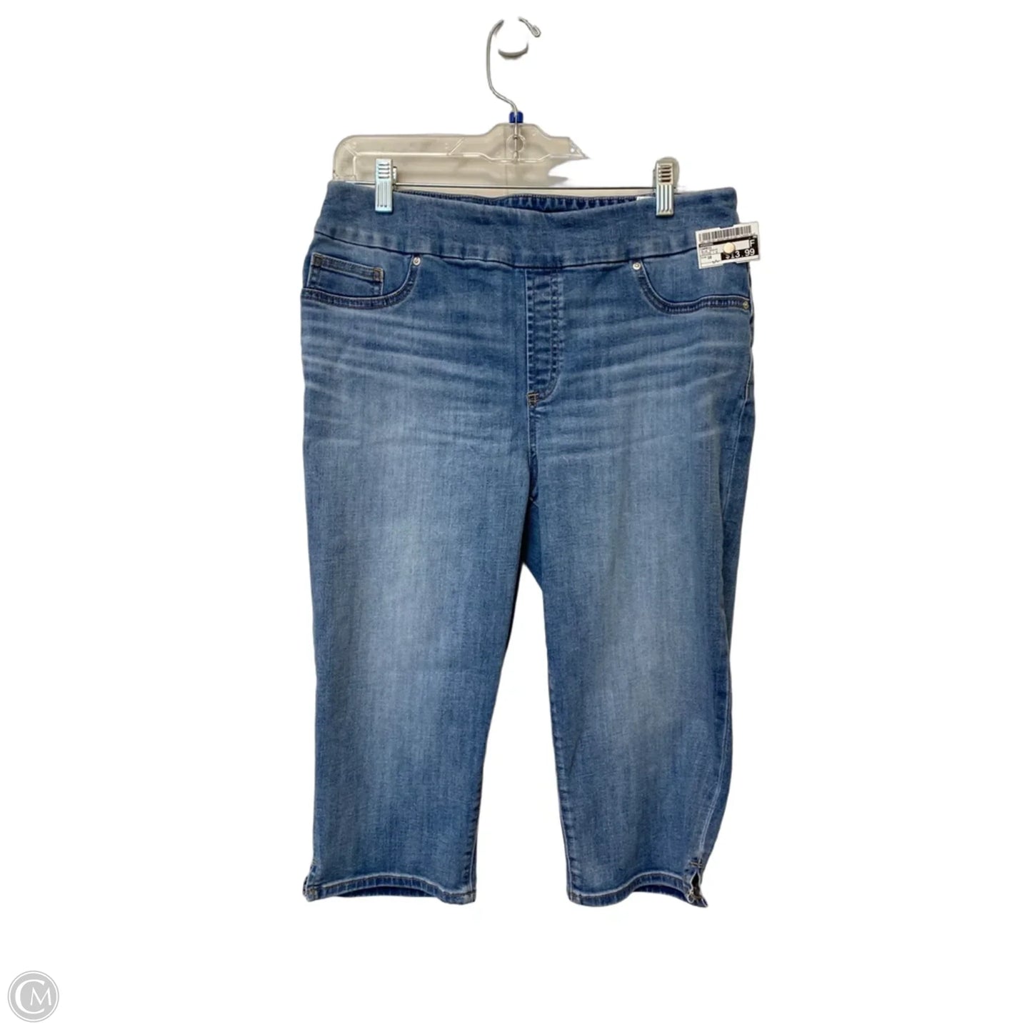Capris By Chicos In Blue Denim, Size: 10