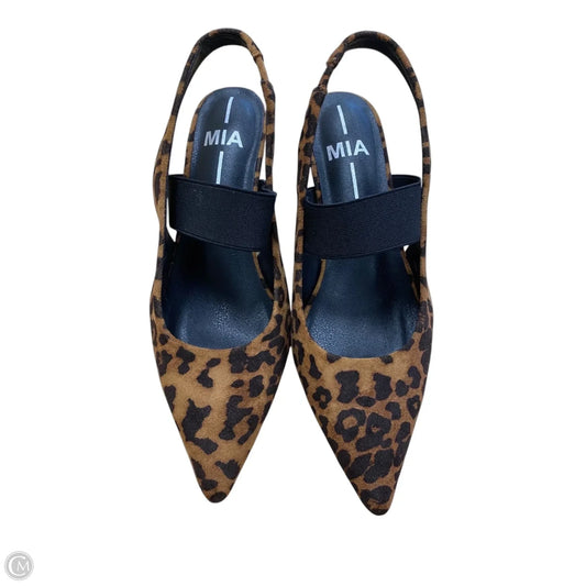 Shoes Heels Kitten By Mia In Animal Print, Size: 6.5