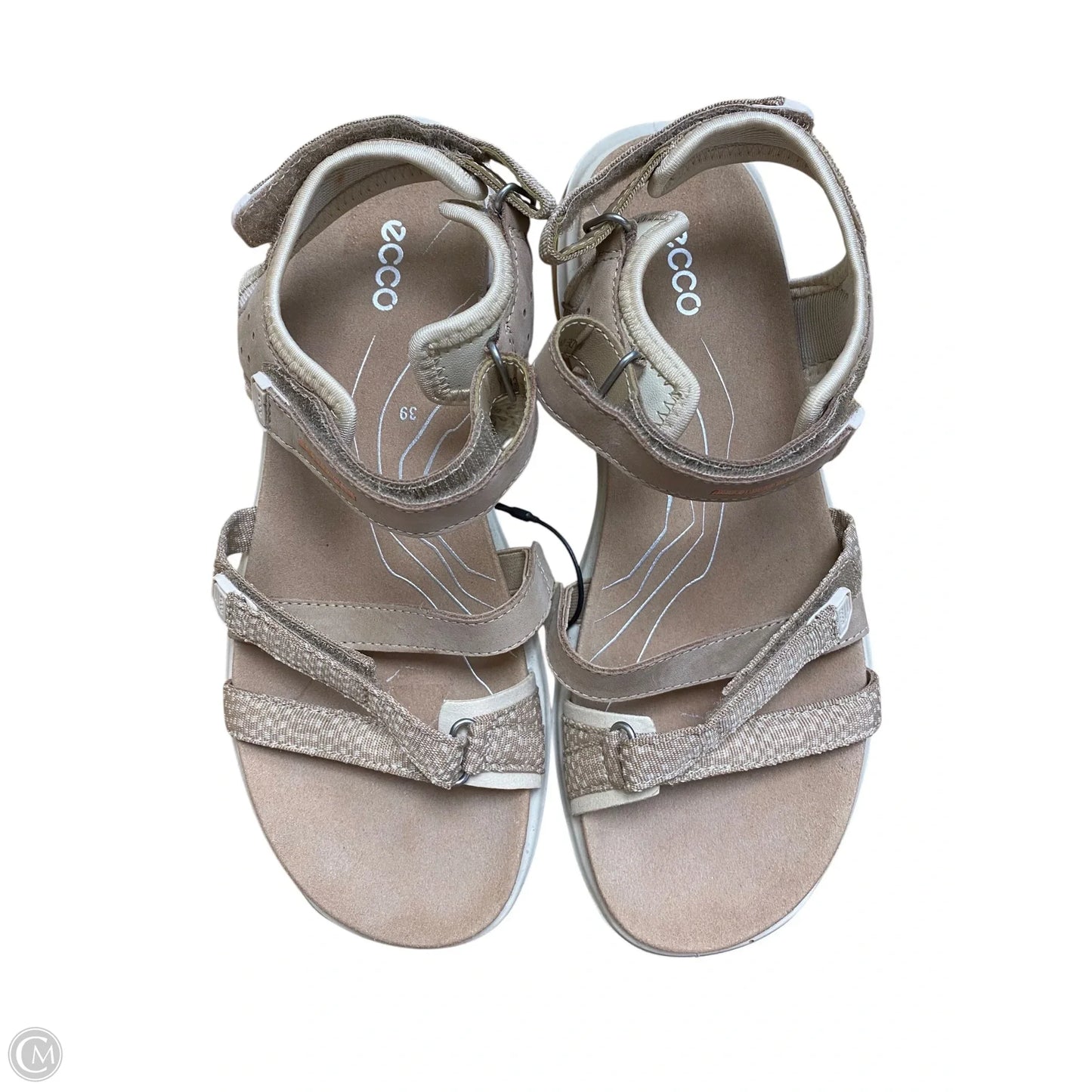 Sandals Flats By Ecco In Tan, Size: 8