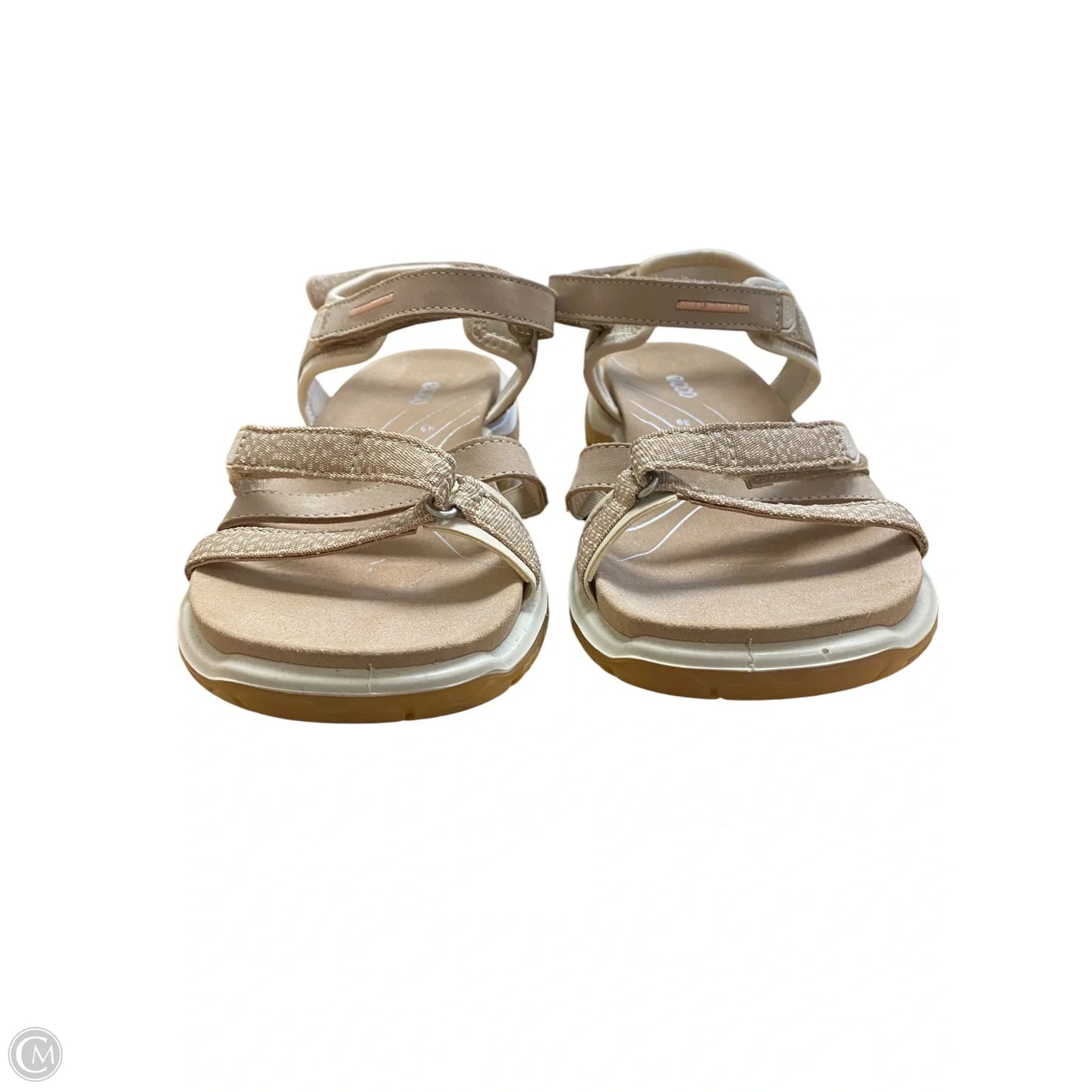 Sandals Flats By Ecco In Tan, Size: 8