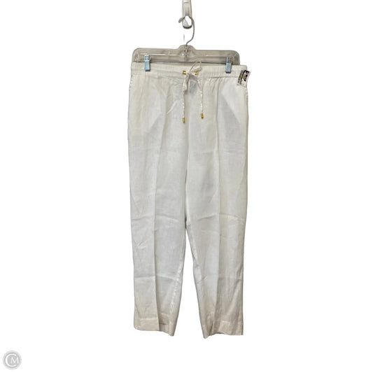 Pants Linen By Ellen Tracy In White, Size: M