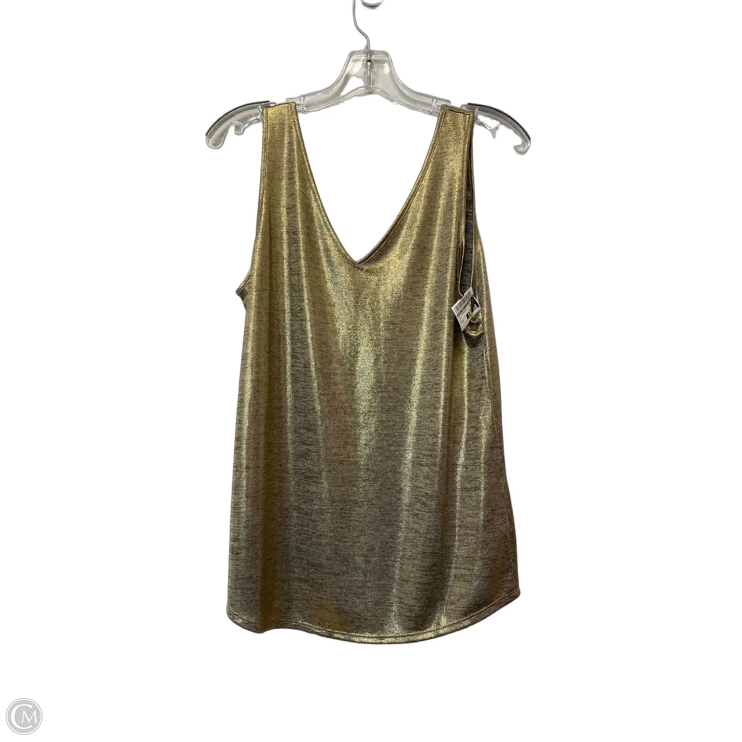Top Sleeveless By White House Black Market In Gold, Size: M