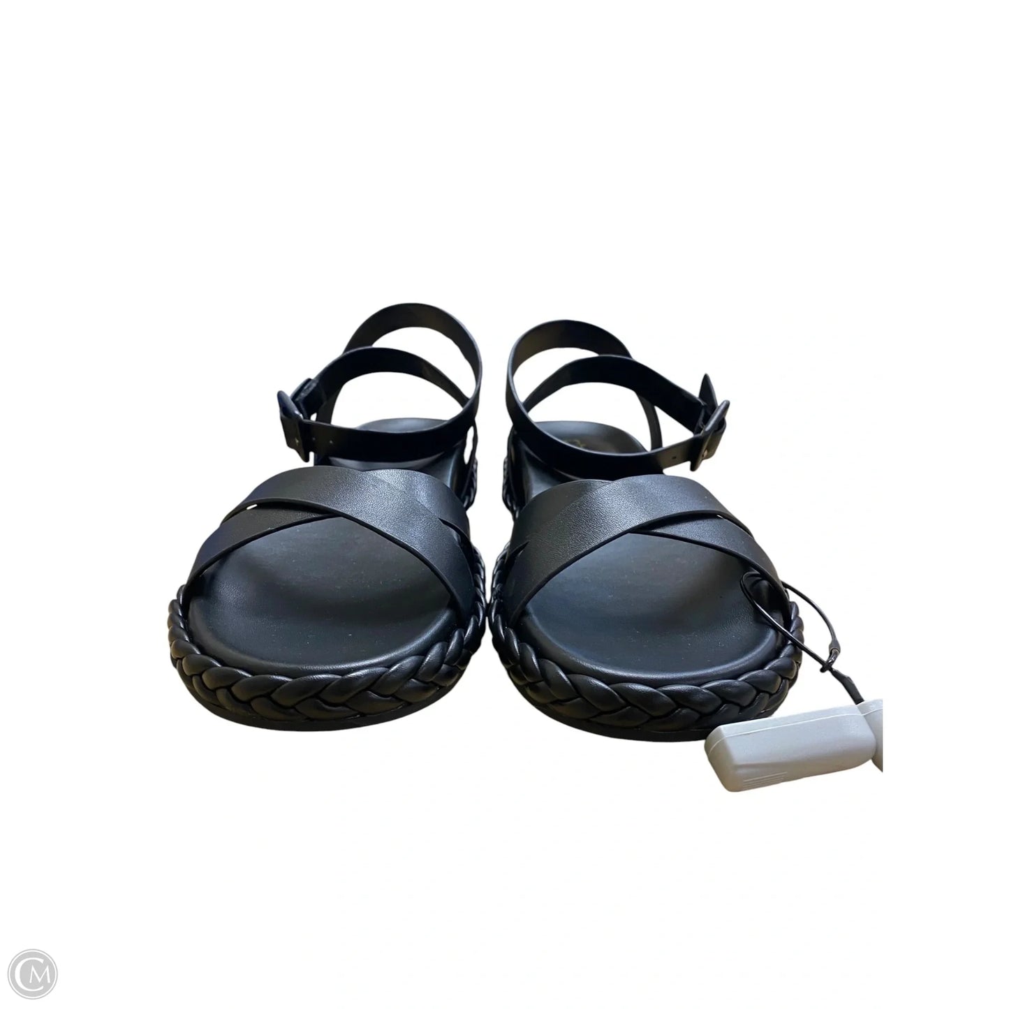 Sandals Flats By Chicos In Black, Size: 8.5