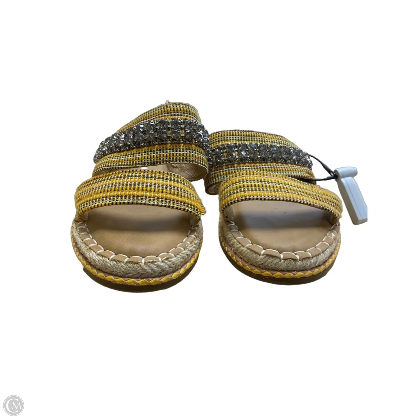 Sandals Flats By Crown Vintage In Yellow, Size: 8