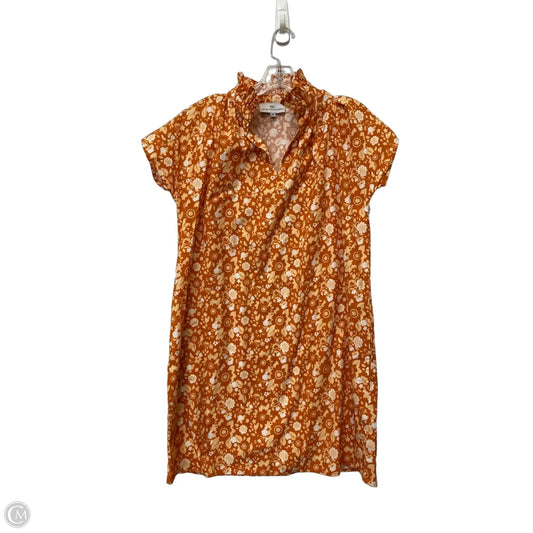 Dress Casual Midi By Clothes Mentor In Orange, Size: Xs