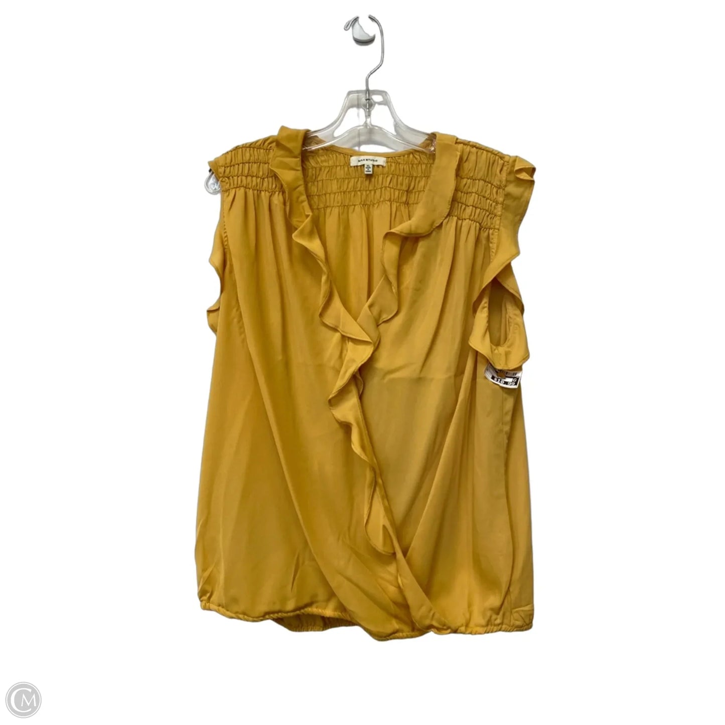 Top Sleeveless By Max Studio In Yellow, Size: Xl