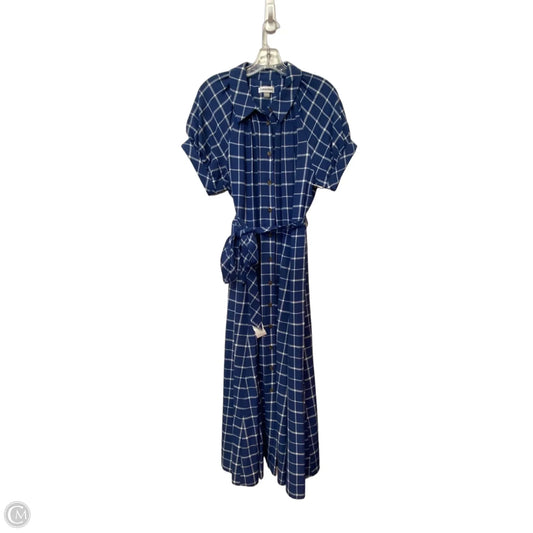 Dress Casual Maxi By Calvin Klein In Blue, Size: 12