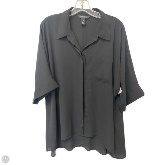 Top Long Sleeve By White House Black Market In Black, Size: M