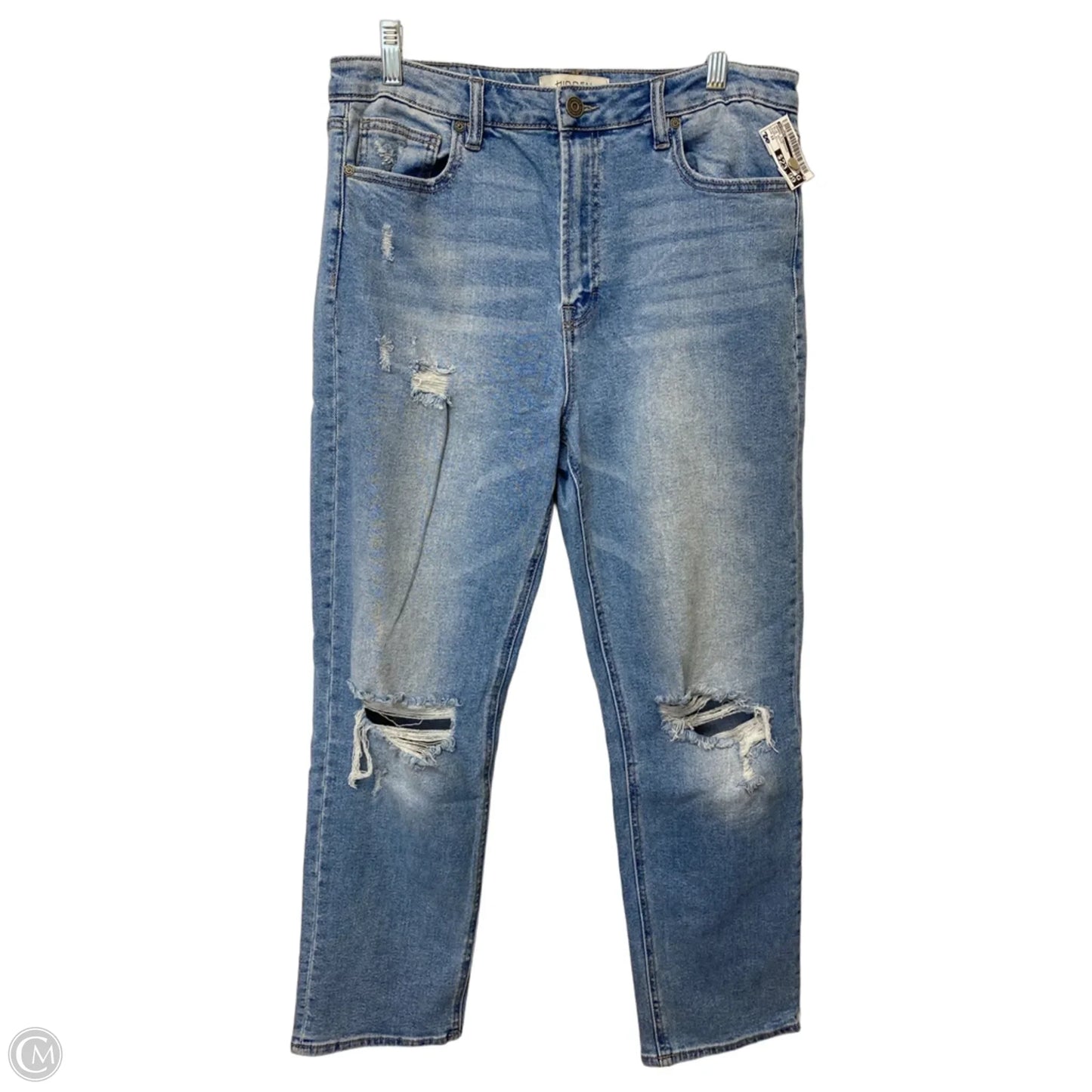 Jeans Straight By Hidden In Blue Denim, Size: 12