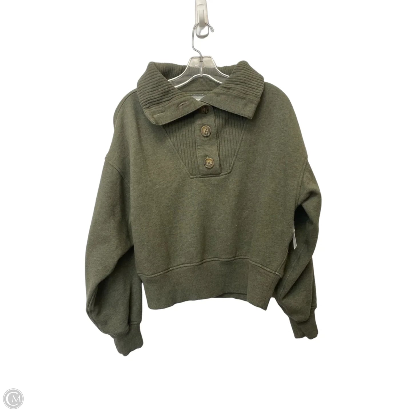Sweatshirt Collar By Aerie In Green, Size: Xs
