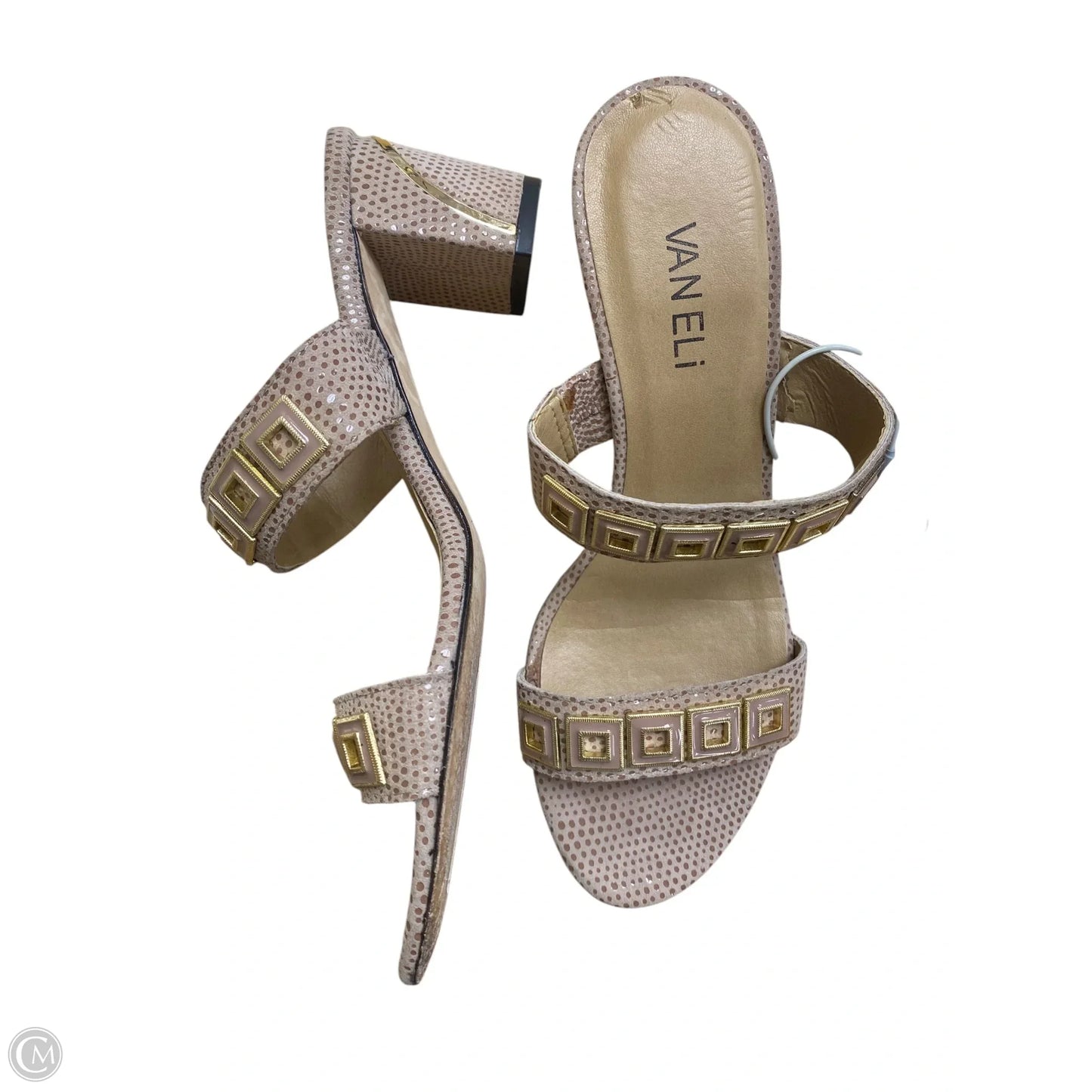 Shoes Heels Block By Vaneli In Tan, Size: 6