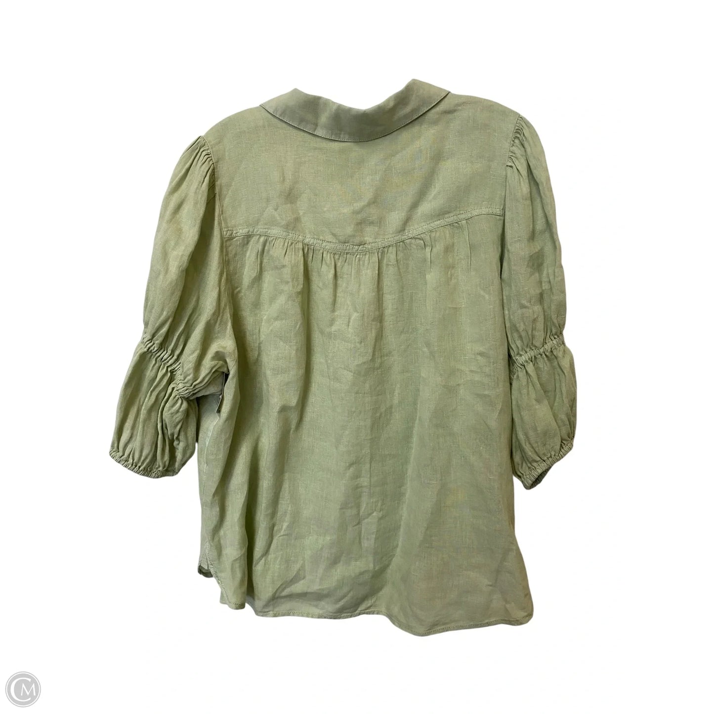 Top Long Sleeve By Pilcro In Green, Size: L