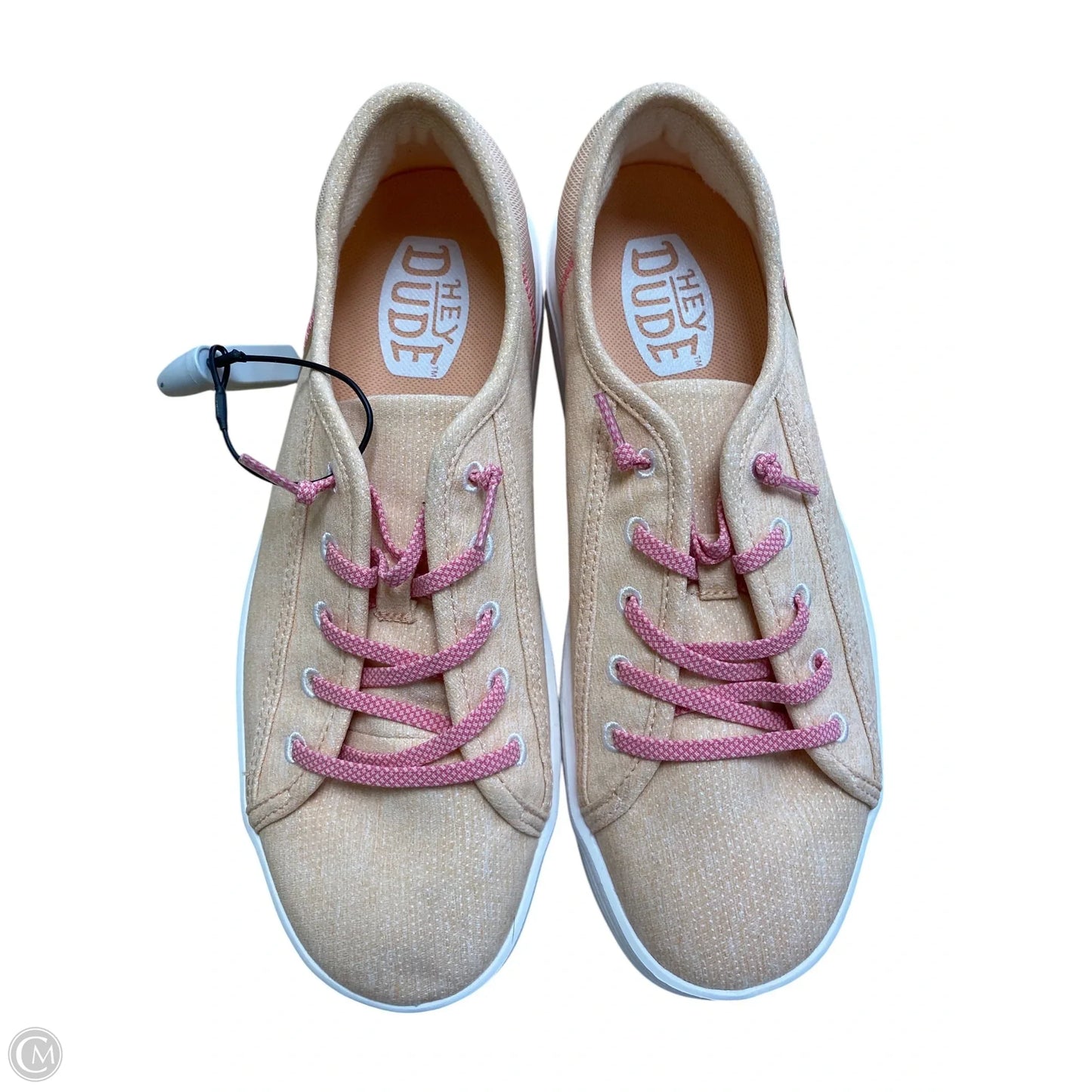 Shoes Flats By Hey Dude In Orange, Size: 9