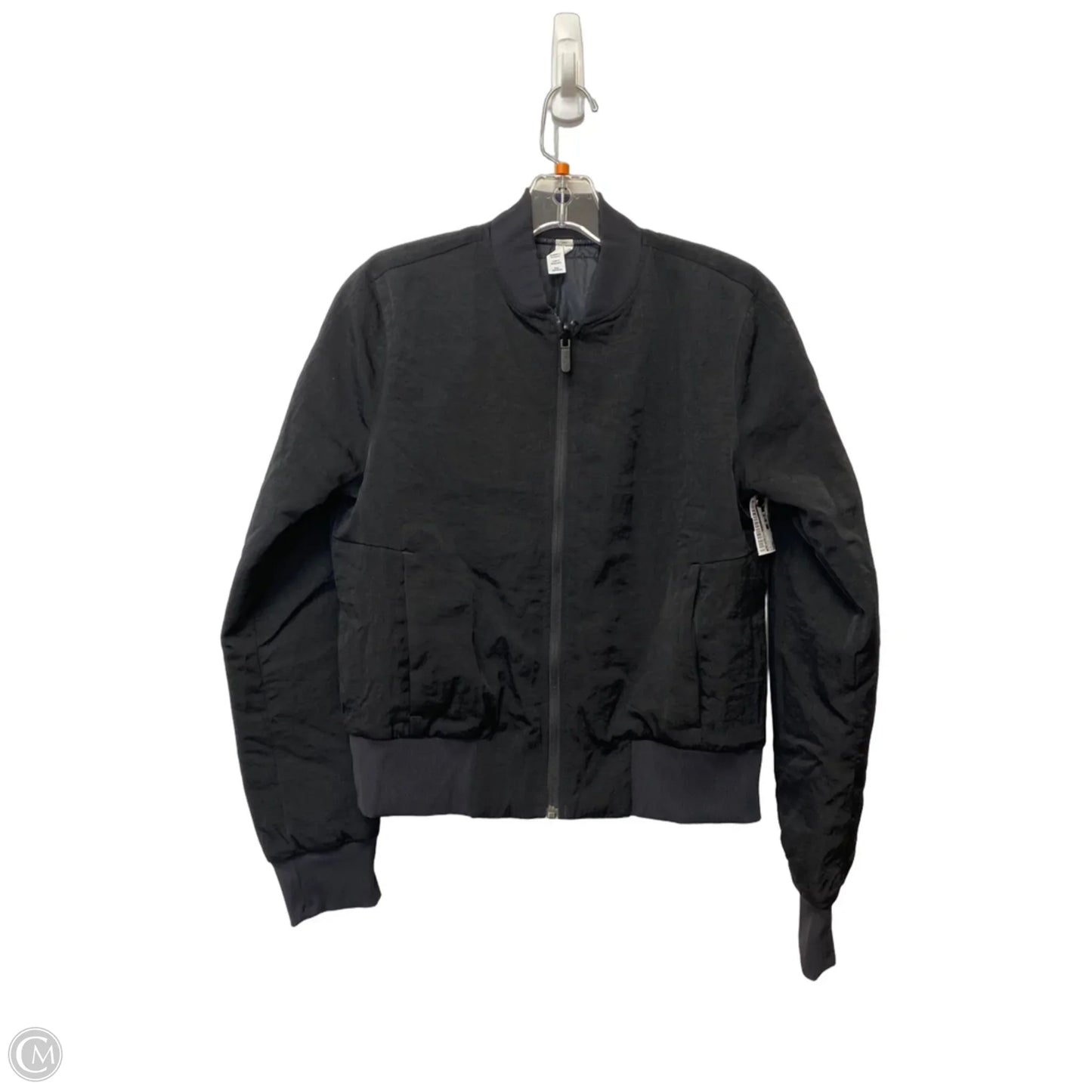 Athletic Jacket By Lululemon In Black, Size: 4