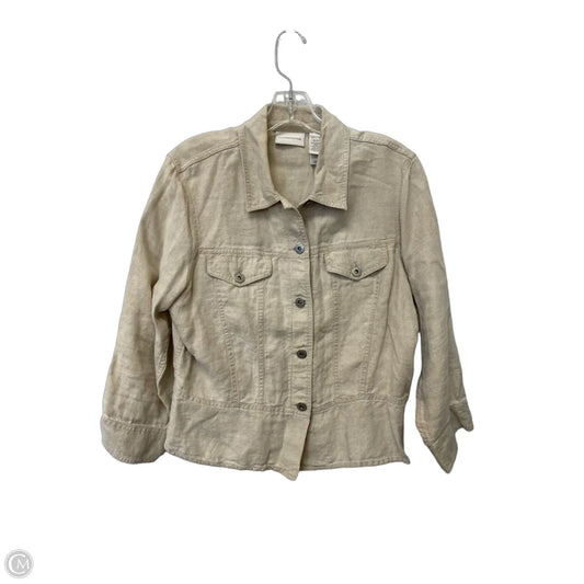 Jacket Other By Liz Claiborne In Tan, Size: L