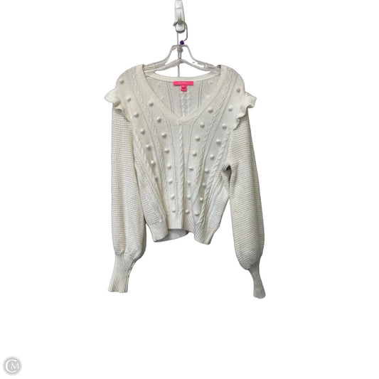 Sweater Designer By Lilly Pulitzer In White, Size: M