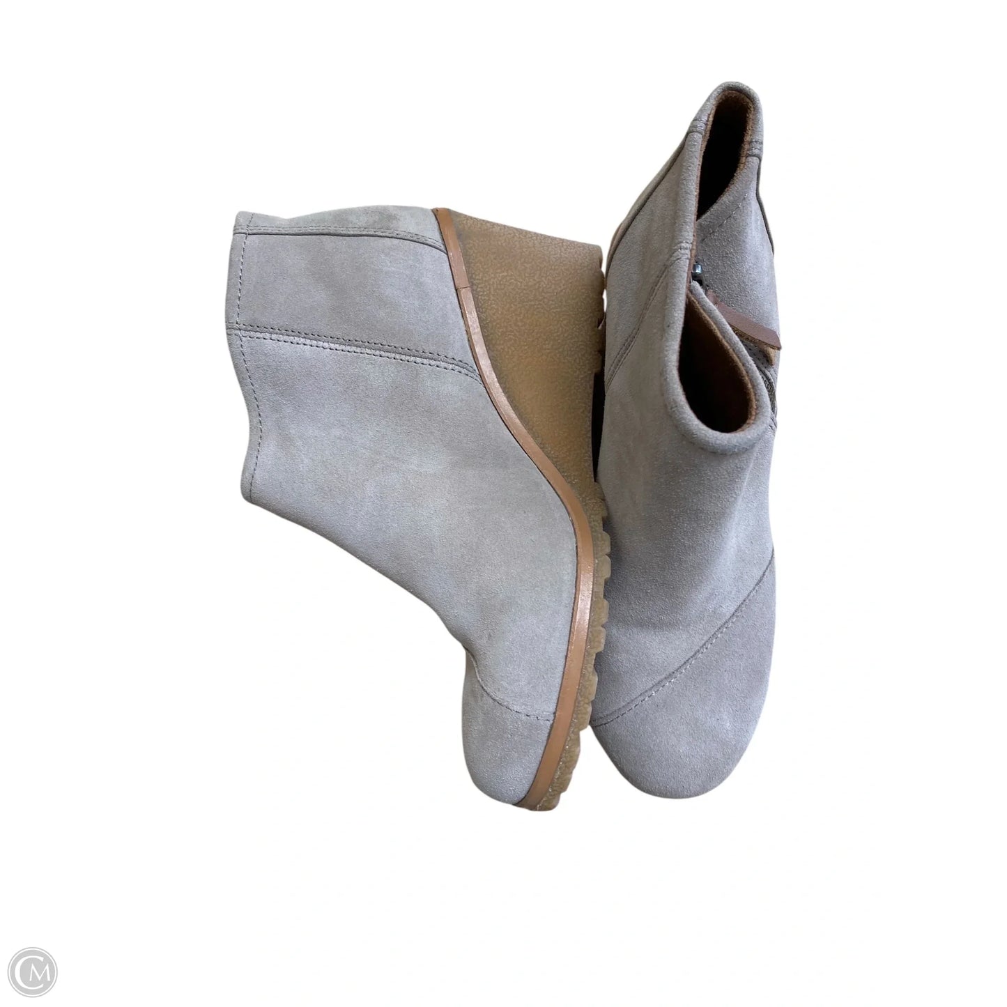 Boots Ankle Heels By Toms In Grey, Size: 8