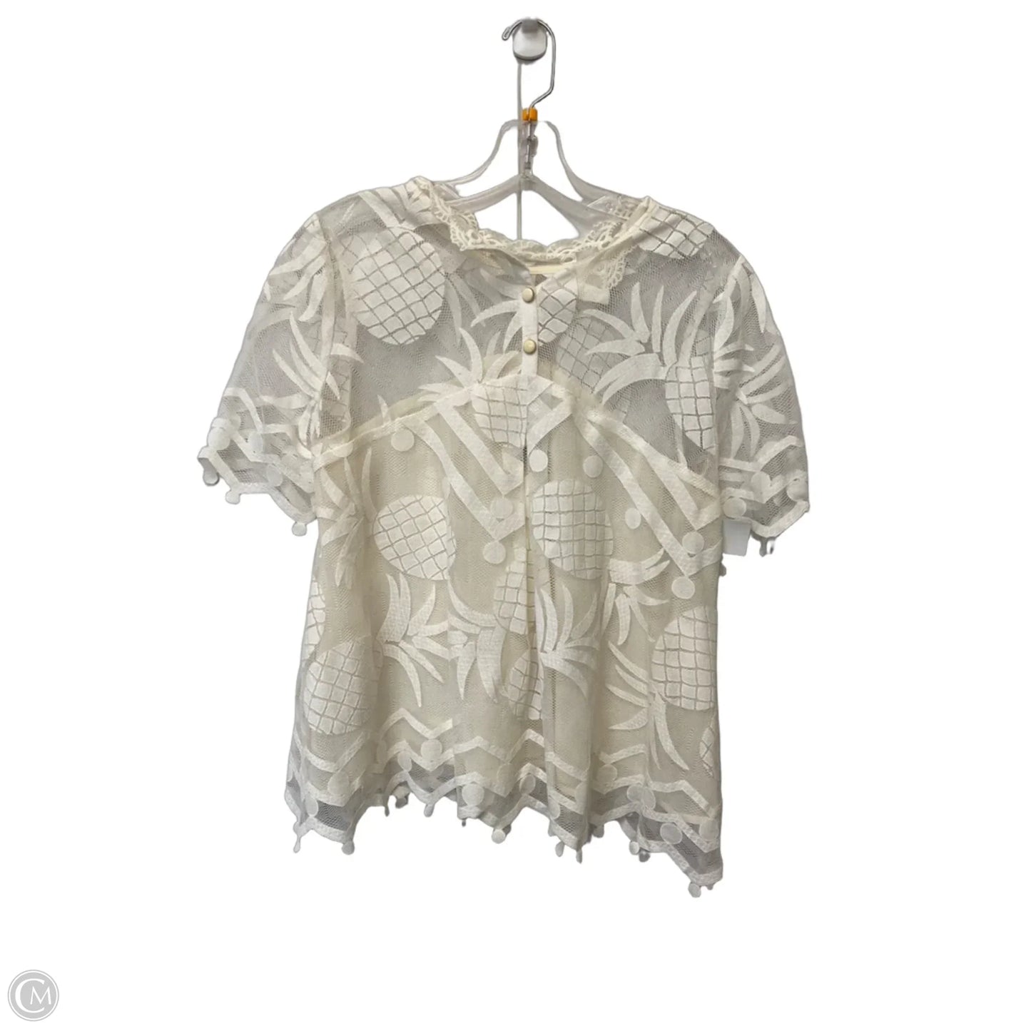 Top Short Sleeve By Hd In Paris In White, Size: 10p