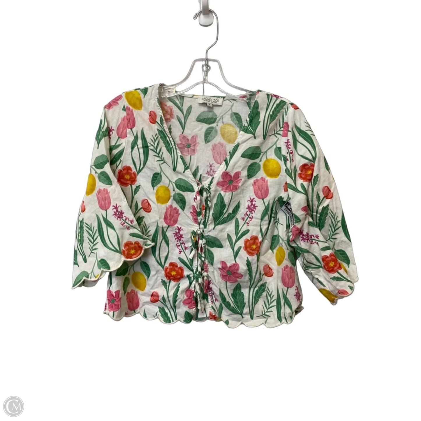 Top Long Sleeve By Rachel Zoe In Floral Print, Size: S