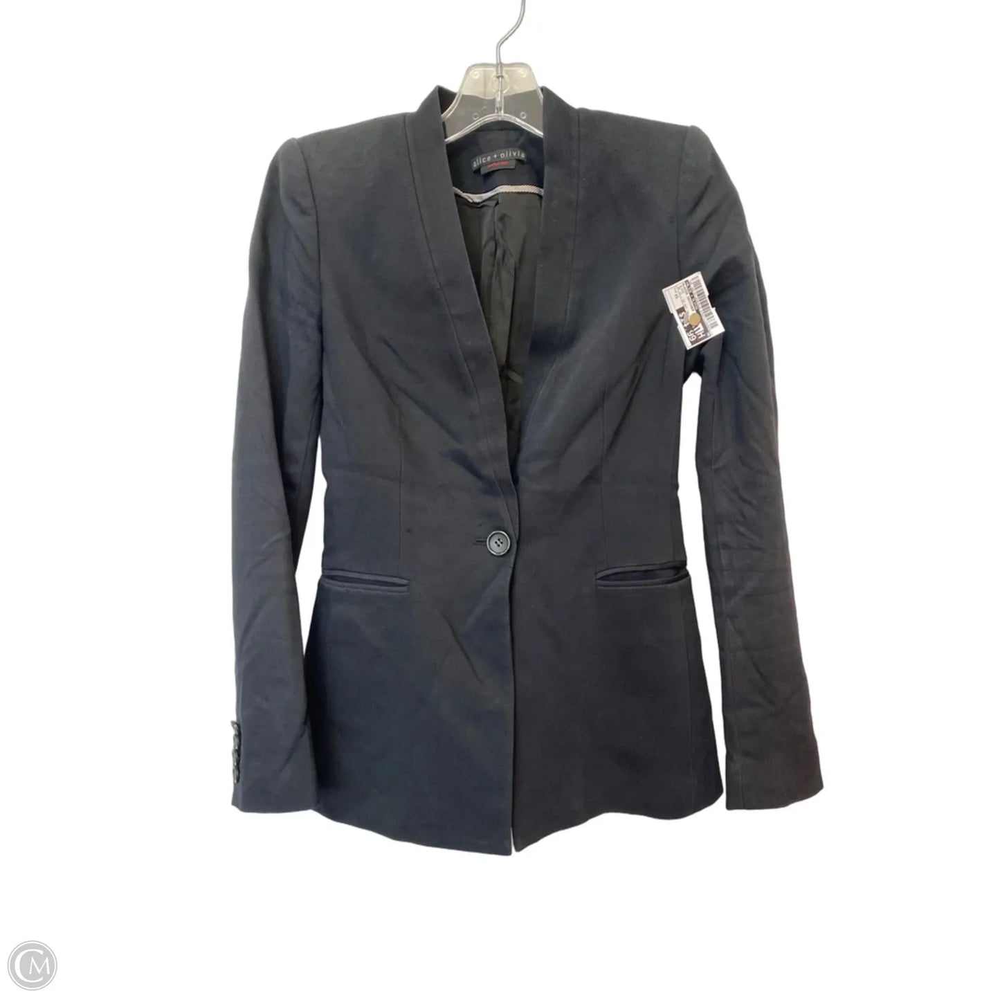 Blazer Designer By Alice + Olivia In Black, Size: Xs