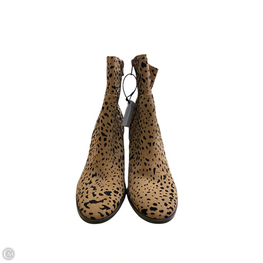 Boots Ankle Heels By Gibson And Latimer In Animal Print, Size: 8.5